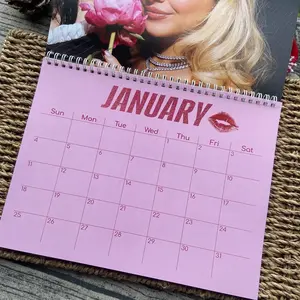 Sa Wall Calendar & Desk Calendar 10" x 5" - Gift For Music Lover - 2026 Edition - Wall Calendar Size 11" x 8.5" & 14" x 11.5" - Perfect for Fans - Unique Design with Spotify Lyrics