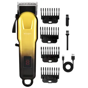 Professional Hair/Beard Trimmer for Men, Zero Gapped Hair Clippers for Barber, T-Blade, Cordless Rechargeable