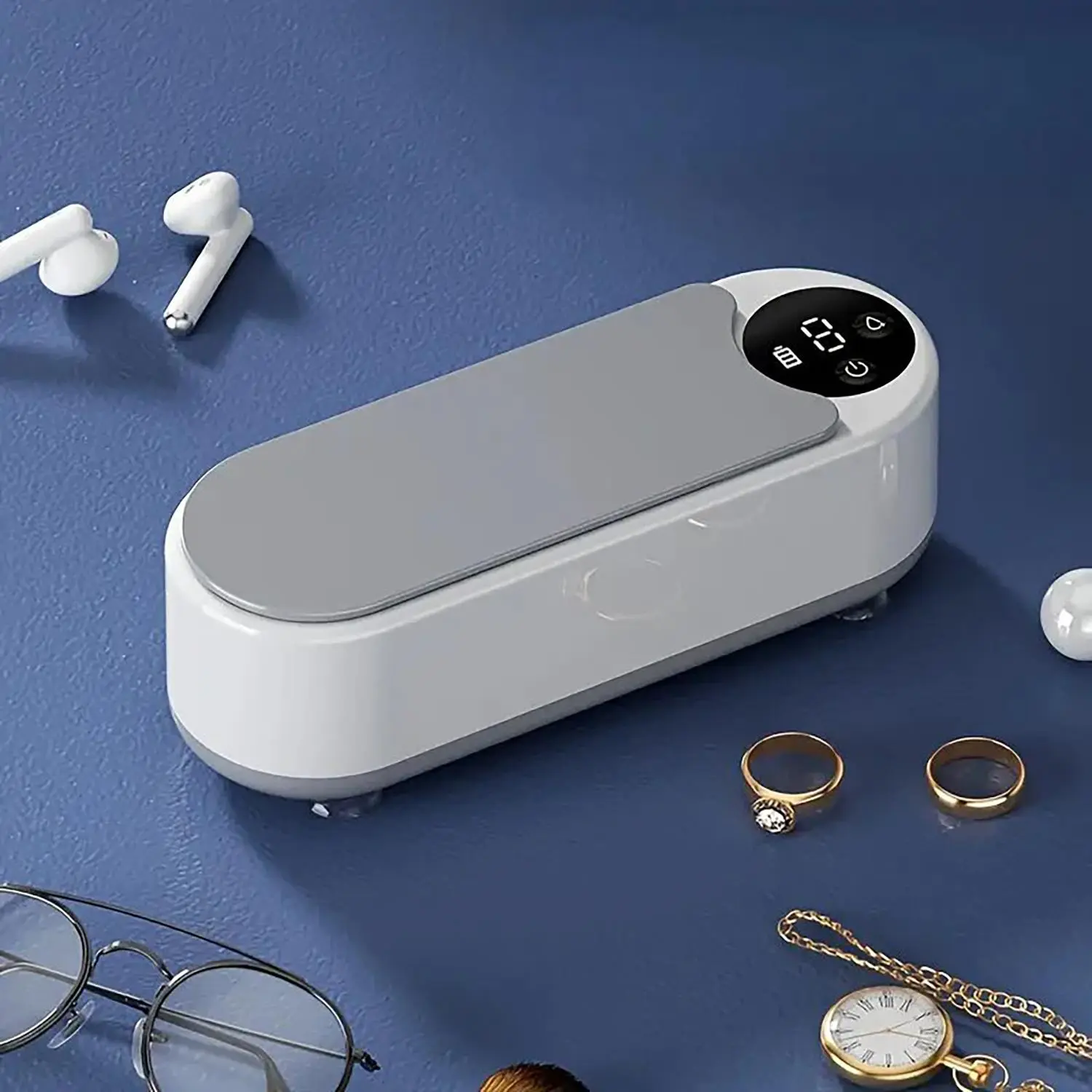 High-frequency Ultrasonic Glasses Cleaner Machine, USB Rechargeable ...