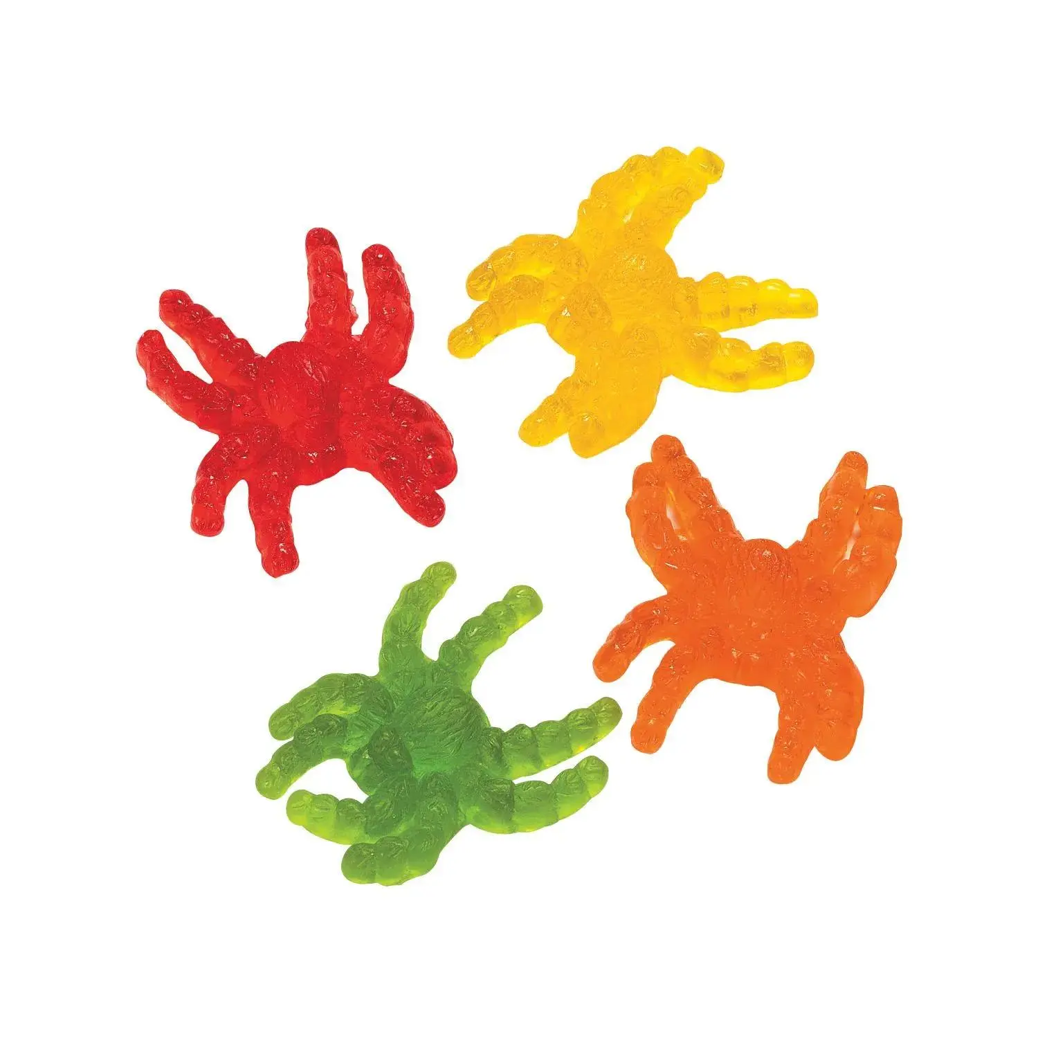 1 Lb. Red, Orange, Yellow & Green Tarantulas Gummy Candy - 46 Pc. 1 Lb. Red, Orange, Yellow & Green Tarantulas Gummy Candy - 46 Pc.