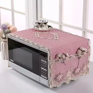 Multi Functional Dust Cover for Microwave Ovens, Universal Full Coverage Fabric, Sun Protection, Storage Bag Included, 13.78 X 39.37in