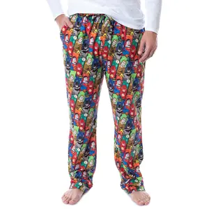 DC Comics Mens' Justice League Holiday Superhero Christmas Pajama Pants
