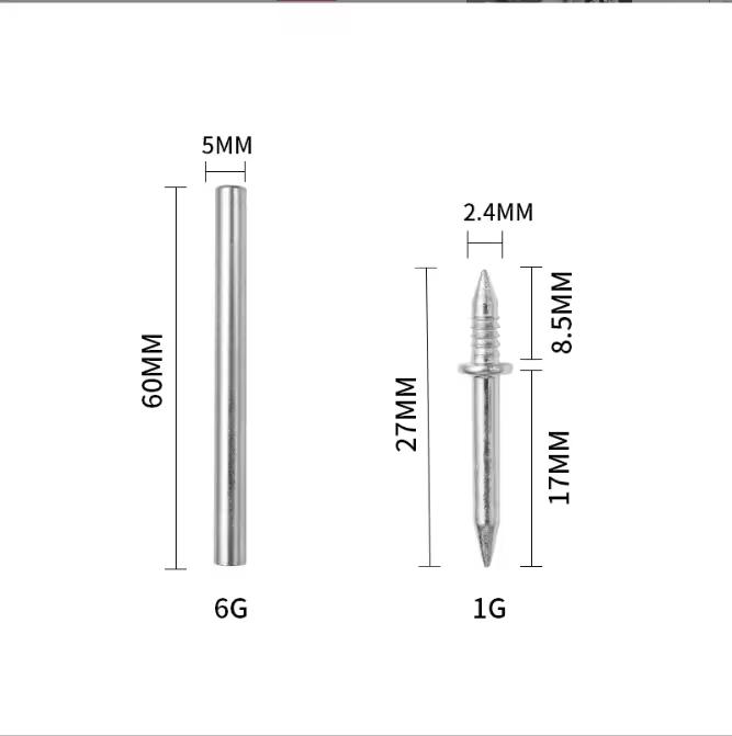 VAYWET 200pcs / 100pcs Double-Head Skirting Thread Seamless Nail Solid Wood Baseboard Screws Invisible Screws Nail with Specific Sleeve Tool Nails Hidden Traceless Sheep Horn Rustproof Masonry Nails Panel Pins Wall Nails For Skirting Lines Wood Veneer