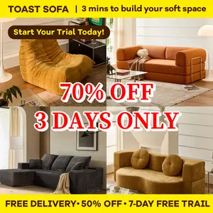 ToastSofa Sofa Series – Foldable Boneless Loveseat with Cloud-Compression for Comfort, Convenient & Practical No Assembly Required – Space-Saving Sleeper Affordable Couch for Living Room, Bedroom, or Apartment