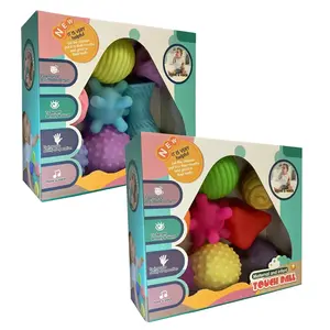 Baby Sensory Balls Set, 9-Piece Colorful Squeeze Balls, Soft Ball Design, Safe PVC Material, Non-Toxic, Breathable, Perfect Gift for Birthdays & Holidays