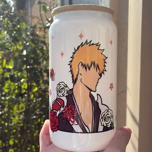 Orihime and ichigo cup (white)