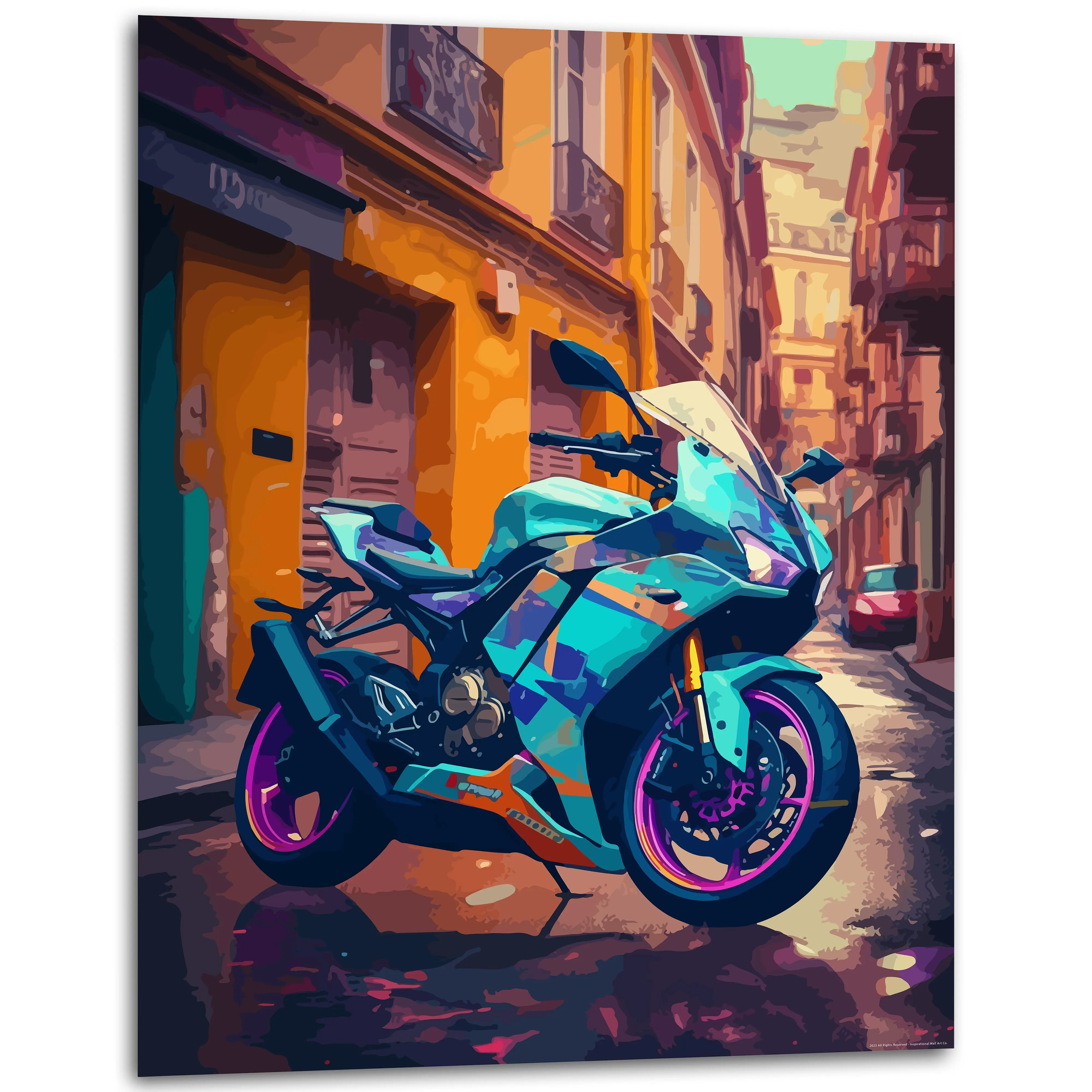 Daring | CBR600RR Motorcycle Gifts for Men - Sportbike Decor - Poster for Garage - Motorcycle Prints - Motorcycle Art | 11x14 Inches Unframed Artistic Wall