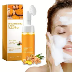 Turmeric Brightening Facial Cleanser,1 Count/2 Counts Moisturizing Facial Cleansers,Facial Skin Care Product for Women & Men, Skincare,Deep Cleansing Facial Cleanser