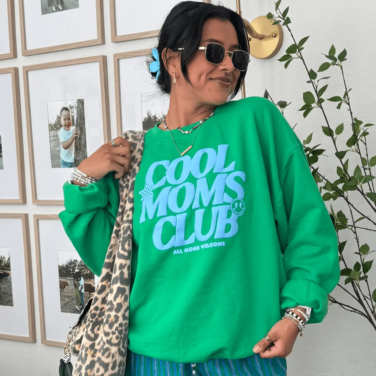 PUFF 'Cool Mom's Club: All Moms Welcome' Crewneck