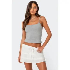 Striped Henley Tank Top Striped Henley Tank Top