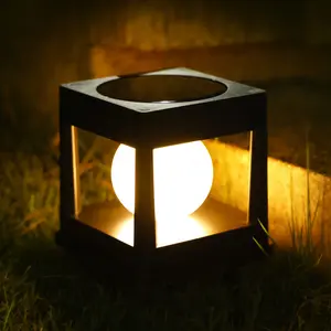 1pc Solar Post Light Outdoor, Solar Post Caps Light, LED Solar Fence Post Lamp Solar Lamp Outdoor Pillar Lamp Waterproof for Wooden Posts, Patio, Fence Lighting solar street solar light patio  lights