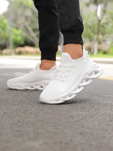 Men's Sporty Lace Up Running Athletic Shoes, Casual Breathable Comfortable Sports Shoes, Trendy All-match Sneakers for Daily Wear