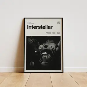 Interstellar Poster, Contemporary Wall Decor, Modern Home Aesthetic, Interior Decoration Print, Gift Idea