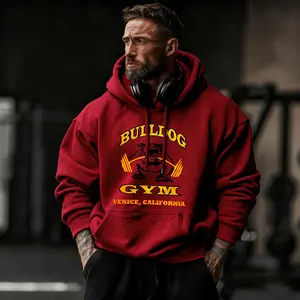 Gym Bull Dog Graphic Hoodie Collection, Workout Wear, Men's Sport Outfit, Gym Men's Top, Muscle Training Shirt, Gym Apparel, Training Clothing