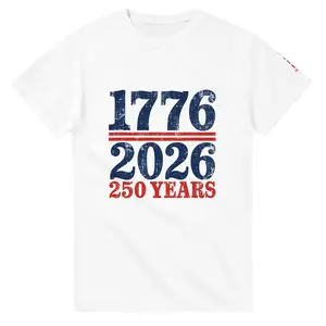 America 250 Years Patriotic T-Shirt | 1776-2026 Limited Edition | Gildan® 5000