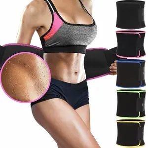 Women Waist Trainer Sauna Sweat Belt | Adjustable Waist Trimmer Stomach Wrap Body Shaper for Workout & Fitness