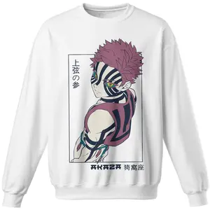 Akaza Anime Design Demon Slayer Holiday Art, Cute Anime Tee,Cute Chibi Shirt, Anime Fans Tee, Anime Character Tee Gift For Her Him 251013