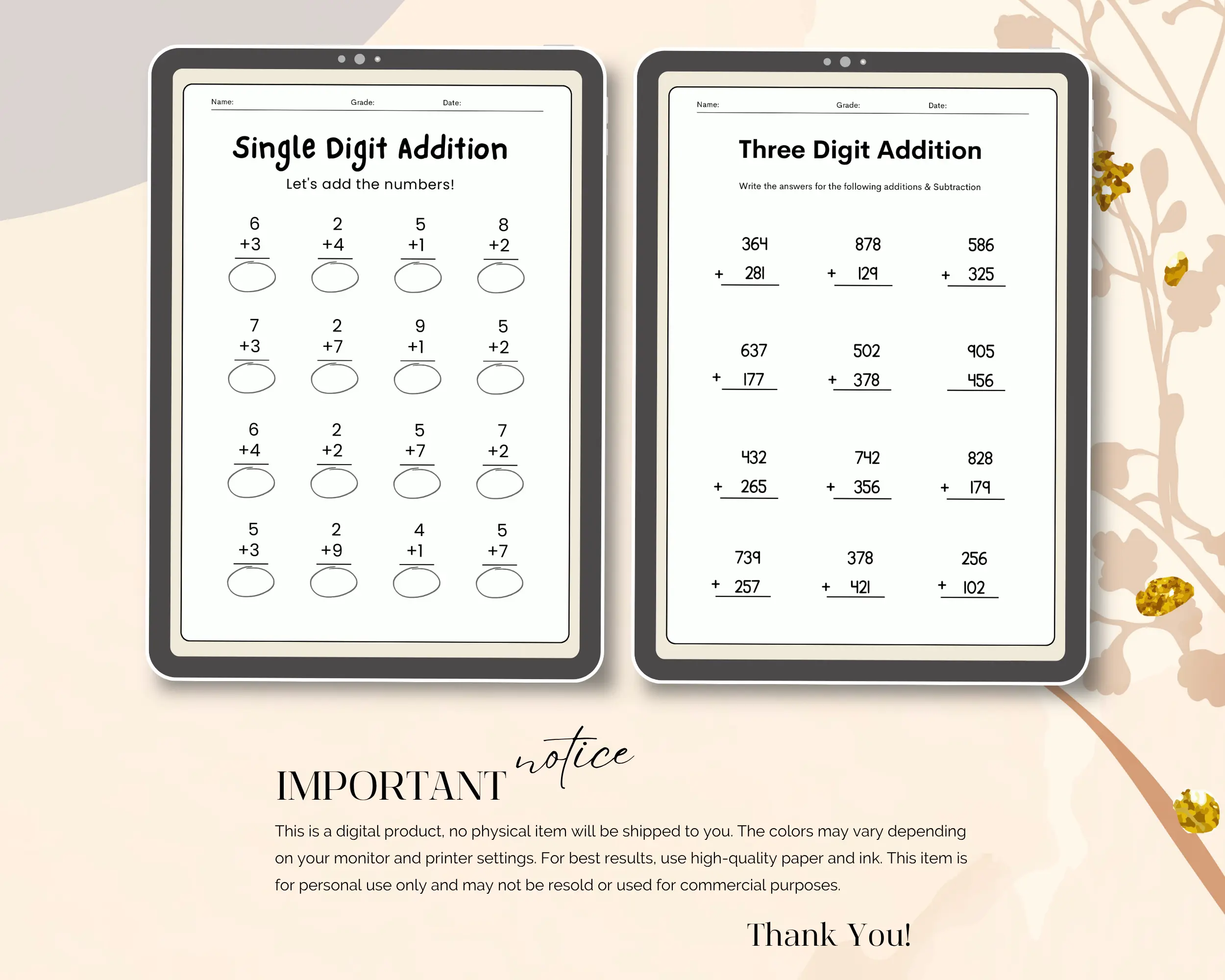 3rd Grade Math Worksheets | Printable Multiplication, Division & Problem Solving Activities