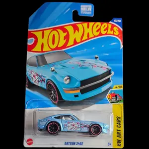 Hot Wheels 2025 Blue Datsun 240Z #62/250 HW Art Cars #4/10 - G Case Diecast Collectible Alloy Diecast