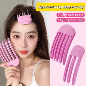 3/6 Teeth High Skull Artifacts for Volume & Natural Puffy Effect, No Trace,hair products,hair root fluffy clip，daily party use，professional comb perfect curl frizz Detangling ，Hair Detangling Brush
