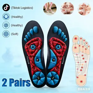 RunPro Insoles All Day Comfort - Shock Absorbing Red Insoles for Men & Women, High Arch Support for Plantar Fasciitis, 220+ lbs Capacity Footwear Inserts Shoe Parent Bedroom Knee