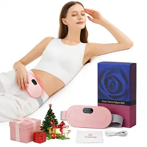Rechargeable Menstrual Heating Pad for Women, Portable Cordless Heat & Vibration Massage Waist Belt, Adjustable Temperature Pain Relief for Back and Belly