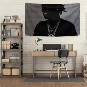 Ken Music Carson Flag Tapestry  Double Stitched with 4 Brass Grommets for Indoor Outdoor College Dorm Room Decoration