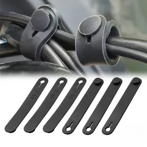Cable Harness Clips for Motorcycle Wiring, Universal Fit Rubber Frame Wire Organizers, ATV – Uncharged, No Battery Required
