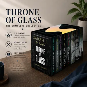 Throne of Glass 8 Book Box Set – Complete Sarah J. Maas Fantasy Romance Series, BookTok Viral Paperback Collection for Fantasy Book Lovers