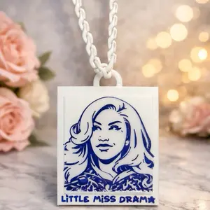 Little Miss Drama Pendant Necklace | Cardi Am I The Drama Tour | Statement Chunky Chain