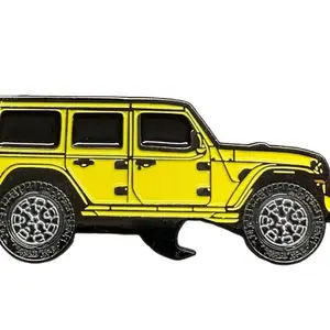 Enamel Keychain and Bottle Opener for Jeep Wrangler JL JK - Durable Enamel, Compact Design, Versatile for Everyday Use