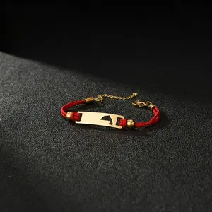 FF0050 New Store Opening||Custom Name Cord Bracelet| Colorful Rope Personalized Bar Jewelry|Ideal for birthdays, baby showers, or friendship gifts-pair a name with a symbol that holds special meaning