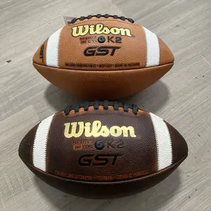 Wilson GST K2 PEE WEE Size Ages 6-8 Size Leather Youth Football GAME PREPPED