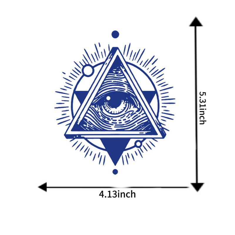 4 Sheets Mystical Soul Tattoo Set - Meaningful Symbols for Hands, Stomach, or Forearms - Ideal for Sensitive Skin - Semi Permanent, Long Lasting Spiritual Tattoo Kit for couples, adults, men and women, young