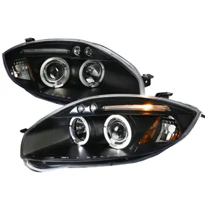 2006-2012 Mitsubishi Eclipse Dual Halo Projector Headlights (Matte Black Housing/Clear Lens)
