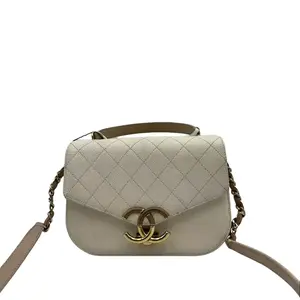 Pre-owned CHANEL FRANCE Crossbody Bags H1 Cuba Box Bag / Lychee Pattern Postman Bag H49860