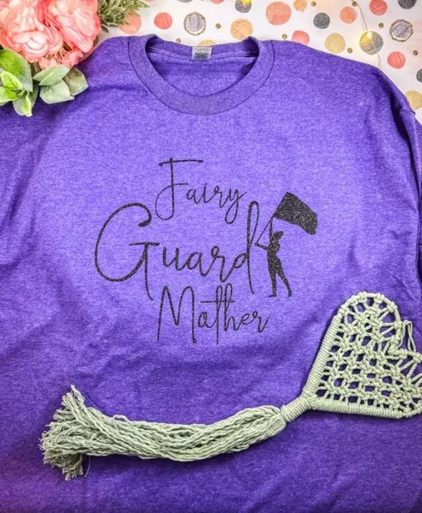 Fairy Guard Mother | Color Guard Shirt | Marching Band Shirts| Cotton Shirts | Short Sleeve Top Comfort