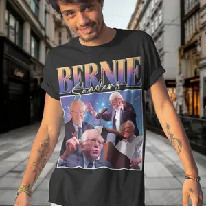 NEW SHIRT #BernieSanders Homage Tshirt, Politician Shirt, Retro 80s Shirt 1PM