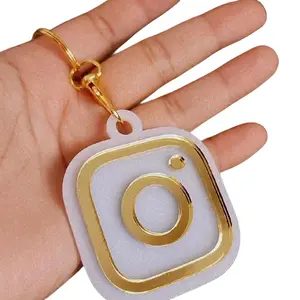 Custom acrylic QR Keychain