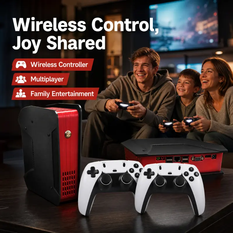X4 Special Edition Plug & Play TV Console, 4GB RAM 500GB Storage, HDMI Output, Dual Wireless Controllers, Multiplayer Fun