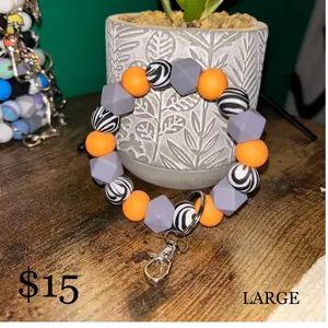 Large Silicone Keychain Wristlet