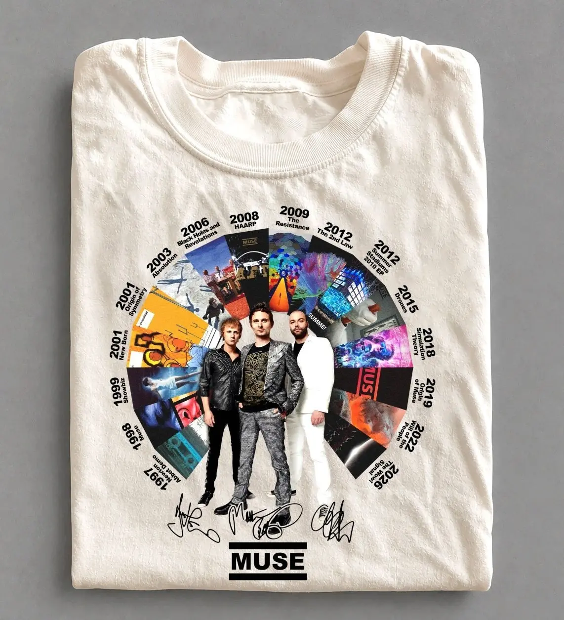 Muse Anivesary New Album Graphic 2026 T-shirt , Best Gift for Fans Unisex Tee, Graphic tee, Fashion Cotton, Streetwear, Full Colors, For Men, For Women