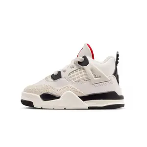 Toddler's Jordan 4 Retro OG FC Sail/Black-University Red (IM4027 100)