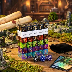 MTG Counter Dice Kit ️ 63 Six-Sided Dice for Commander, Tokens & Life Totals