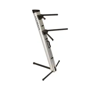 APEX Series Two-Tier Portable Column Keyboard Stand, Silver APEX Series Two-Tier Portable Column Keyboard Stand, Silver