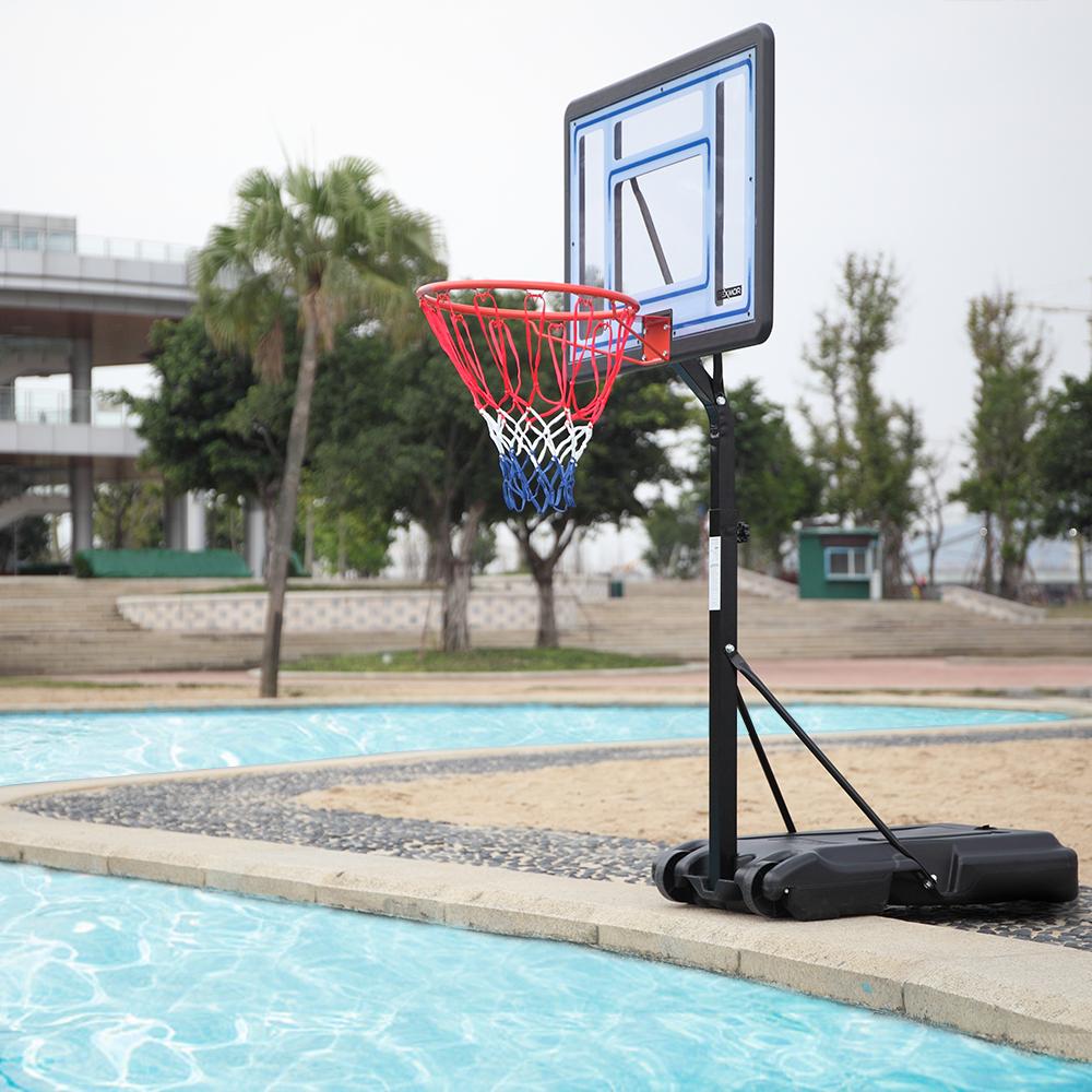 PEXMOR Pool Basketball Hoop & vplleyball Poolside, Portable for Swimming Pool, Upgraded Water Basketball Backboard Stand for Pool Indoor Outdoor