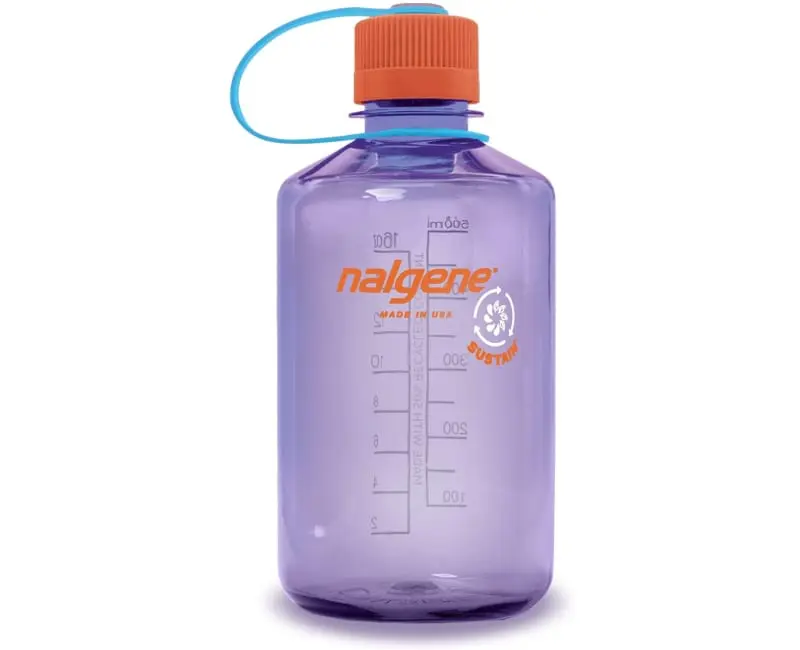 Nalgene 342776 16 oz 1 Pint Narrow Mouth Sustain Bottle, Amethyst
