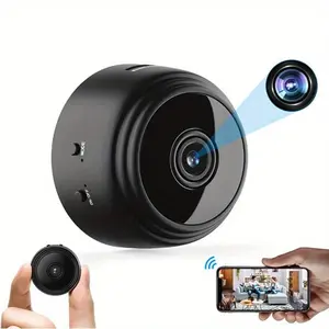 1count Smart Home Security Mini Camera - Wireless Indoor Camera With Remote View, Android App Control, USB Powered, 480p Resolution For Home,Office,Garage & Courtyard