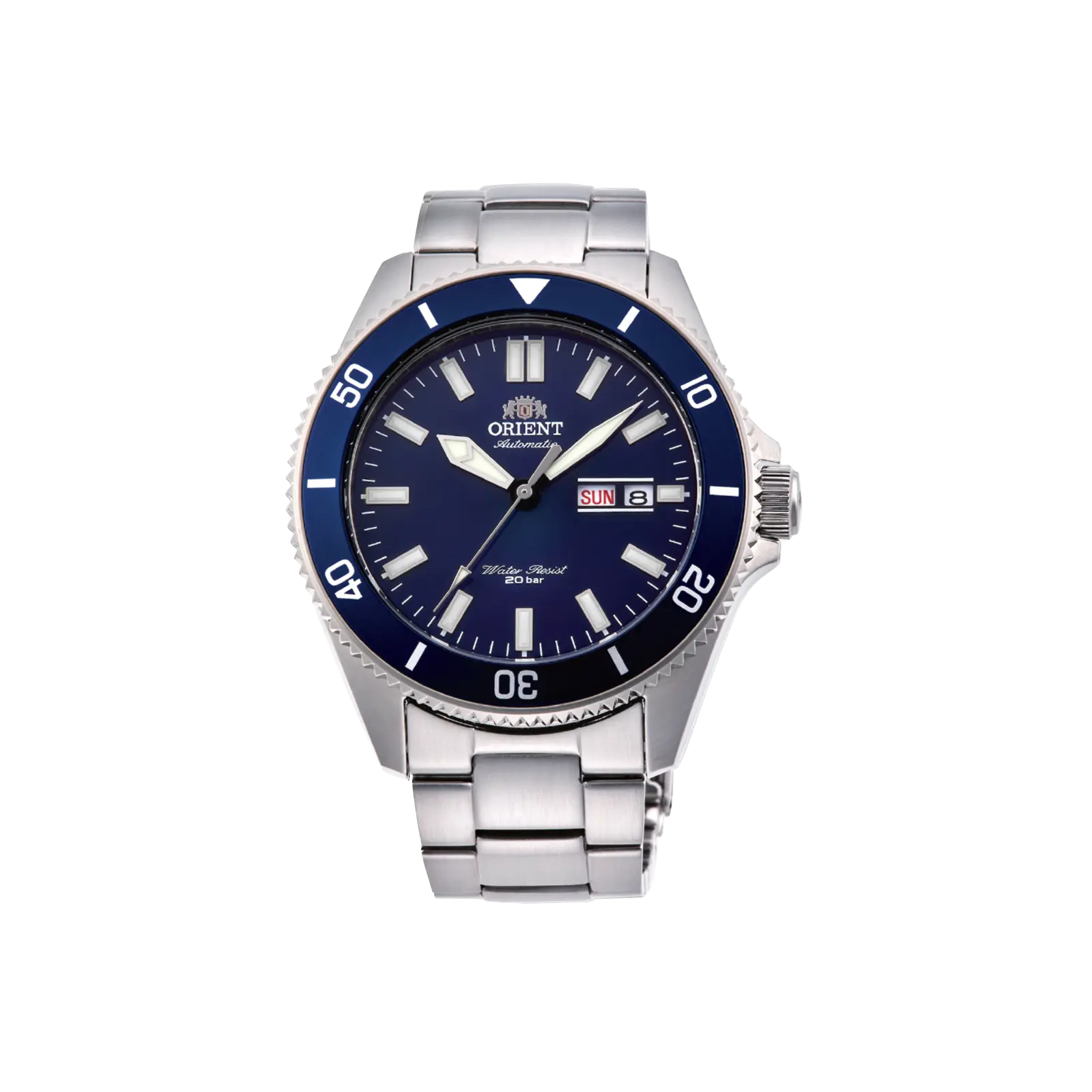Orient Kanno 200m Water Resistant Automatic Diver Style Watch - Automatic Date, Stainless Steel, Analog Fashion, Anti-Corrosion, Bezel Mechanical Wristwatch, RA-AA0009L39B, Automatic Date Wristwatch, Stainless Steel Wristwatch
