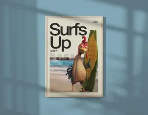 Surfs Up Chicken Joe - Premium Artwork Film Poster